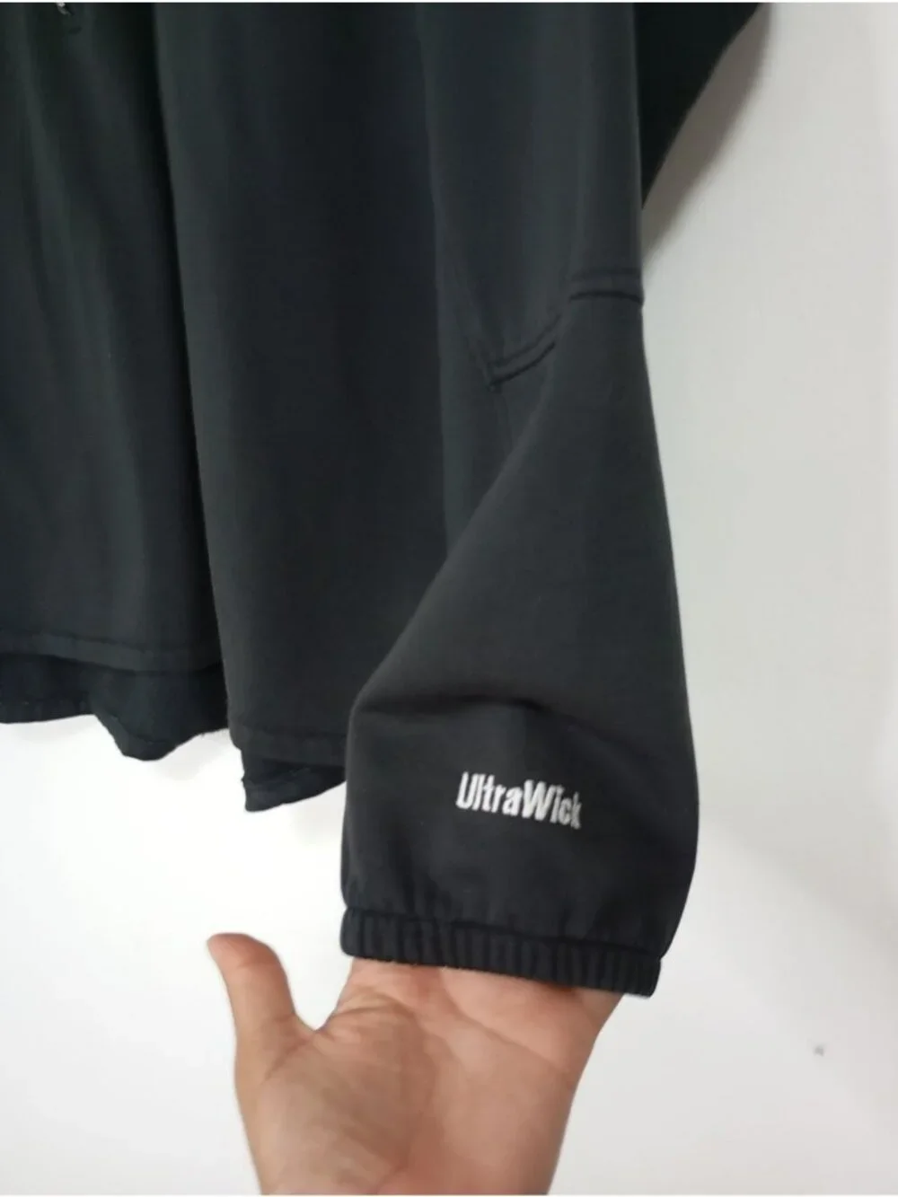 The North Face Mens XXL Black UltraWick Half-Zip Pullover Fleece Jacket
